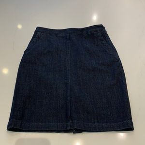 Banana Republic Dark Denim Pencil Skirt